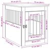 vidaXL Dog Crate Furniture Artisan Oak 55x75x65 cm Engineered Wood