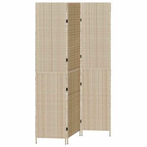 vidaXL Room Divider Beige 146 x 200 cm Poly Rattan
