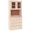 vidaXL Highboard "ALTA" 77x35x165 cm Solid Wood Pine