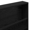 vidaXL Magazine Rack 2 pcs Black Oak 60 x 12 x 70 cm Engineered Wood