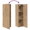 vidaXL TV Cabinet Set with Drawer 4 pcs Artisan Oak Engineered Wood