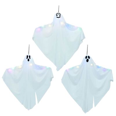 Halloween Hanging Ghost 3 pcs White 52 x 62 cm
