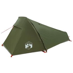 vidaXL Tunnel Tent Olive Green 215 x 100 x 90 cm Polyester and Steel