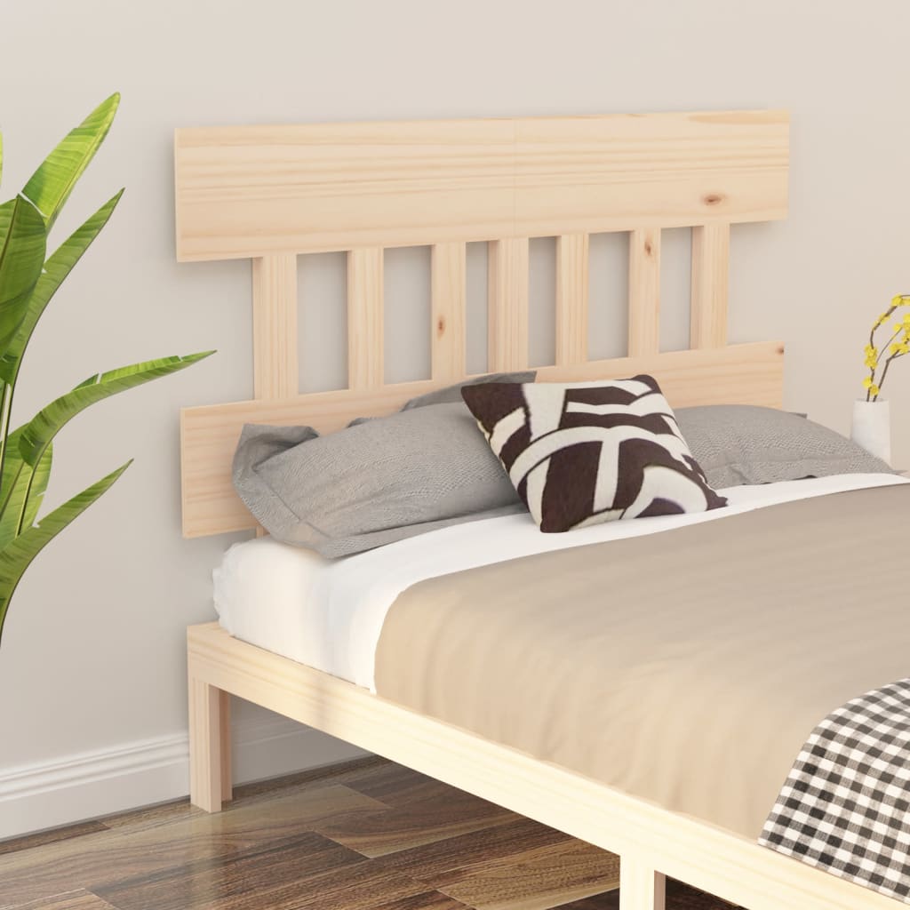 vidaXL Bed Headboard 123.5x3x81 cm Solid Wood Pine