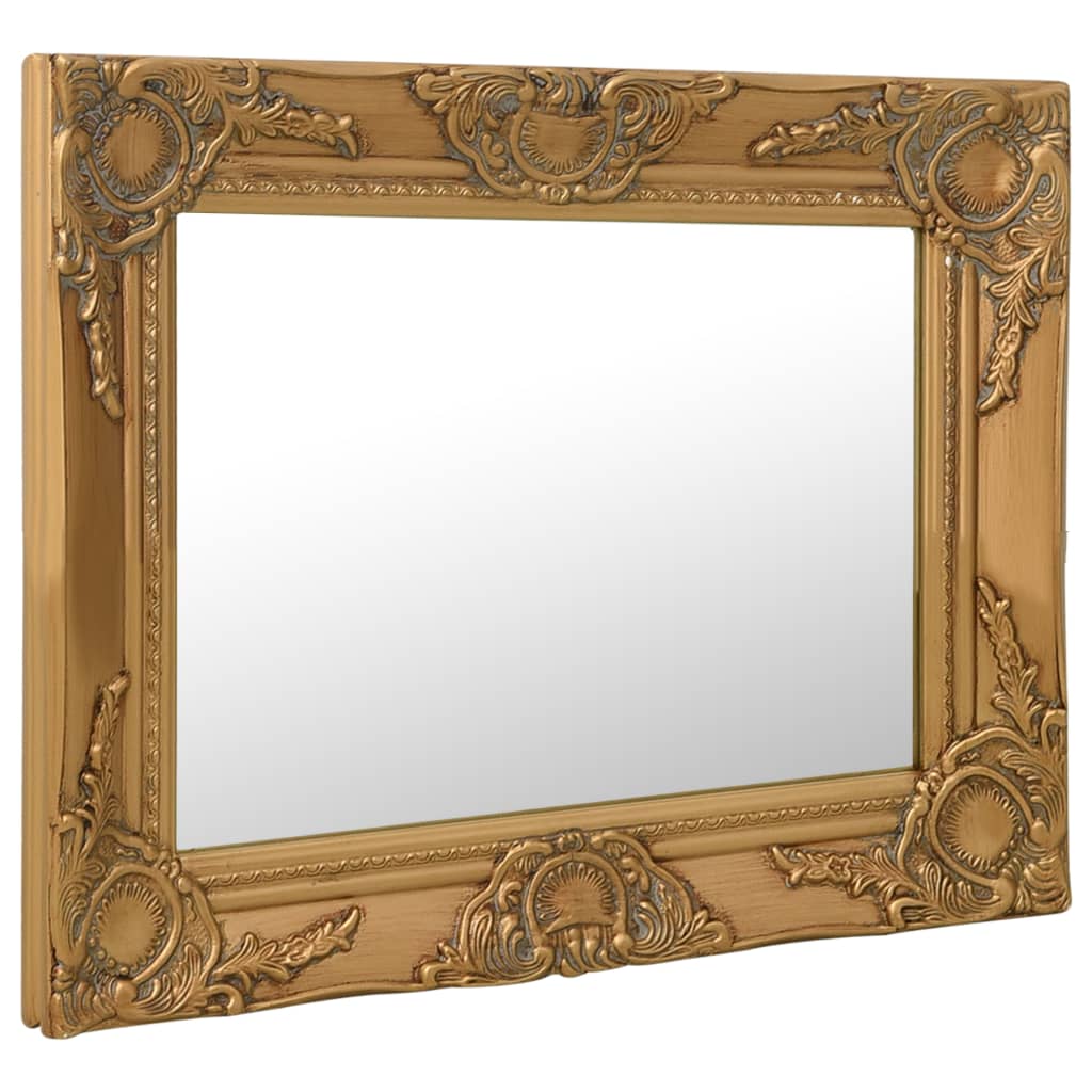 vidaXL Wall Mirror Baroque Style 50x40 cm Gold