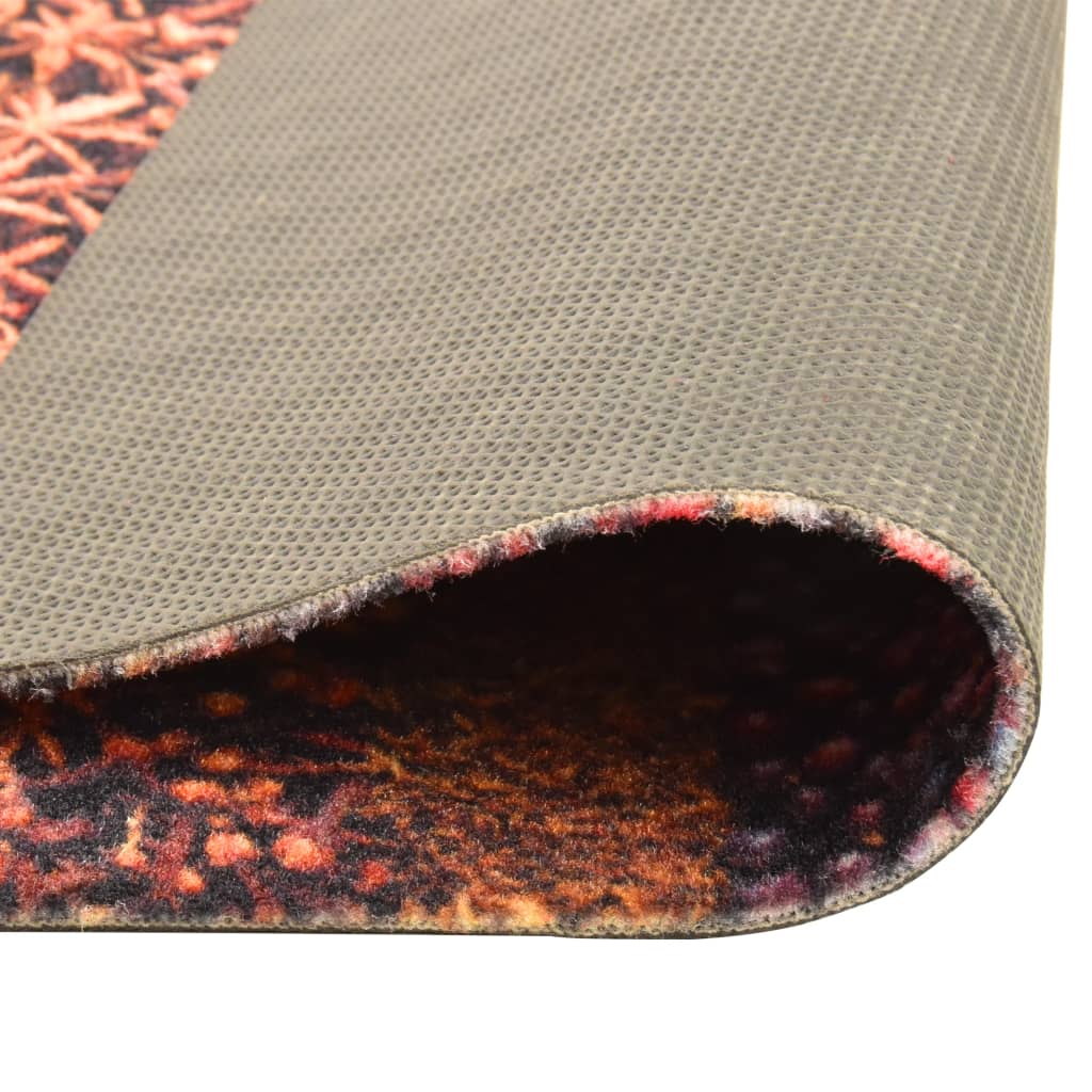 vidaXL Kitchen Carpet Washable Spice 60x300 cm