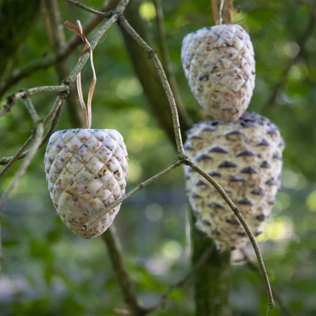 dobar 8-Piece Hanging Bird Seed Pine Cones