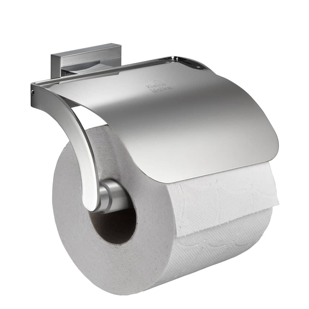 Kleine Wolke Roll Holder with Lid Meo Silver