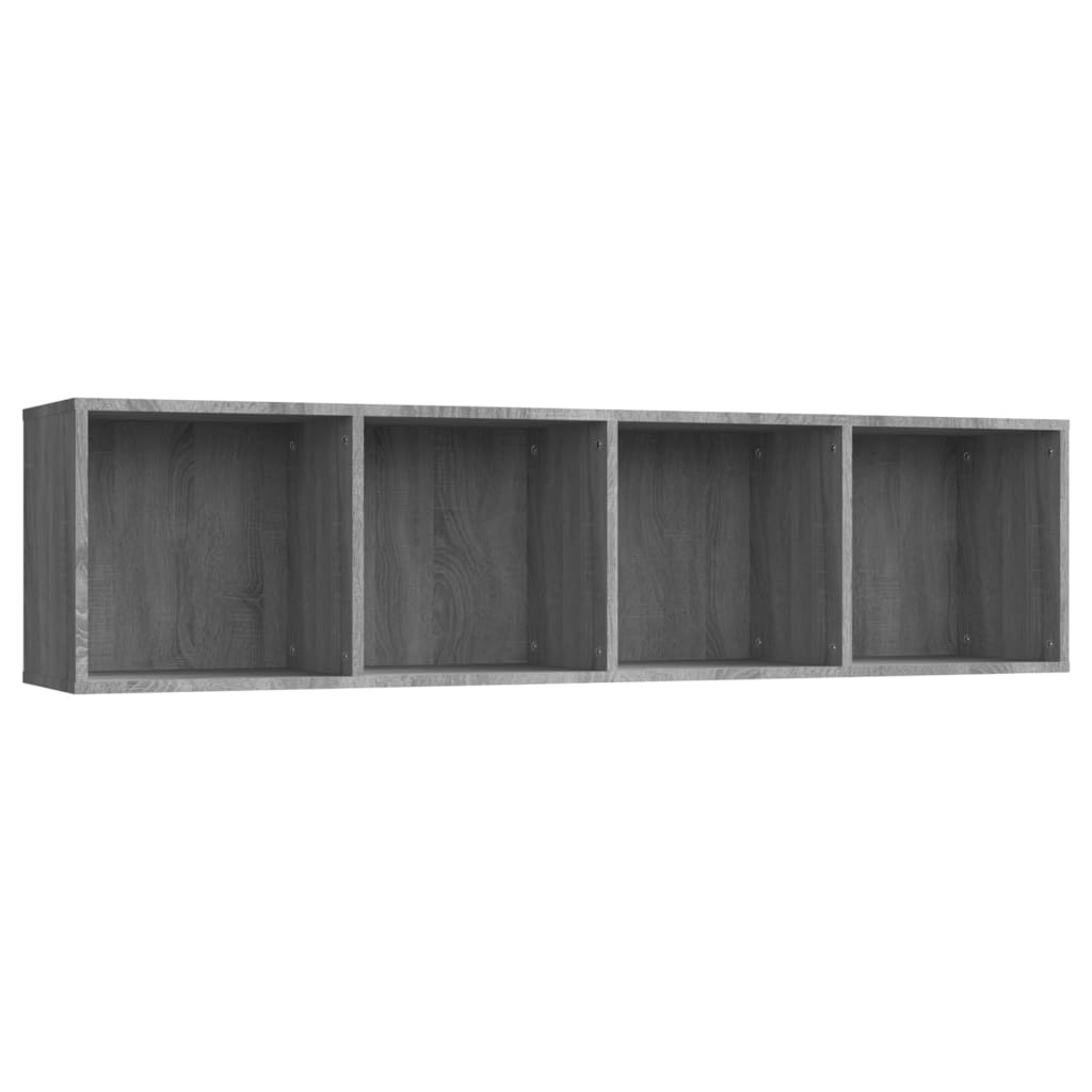 vidaXL Book Cabinet/TV Cabinet Grey Sonoma 143x30x36cm Engineered Wood