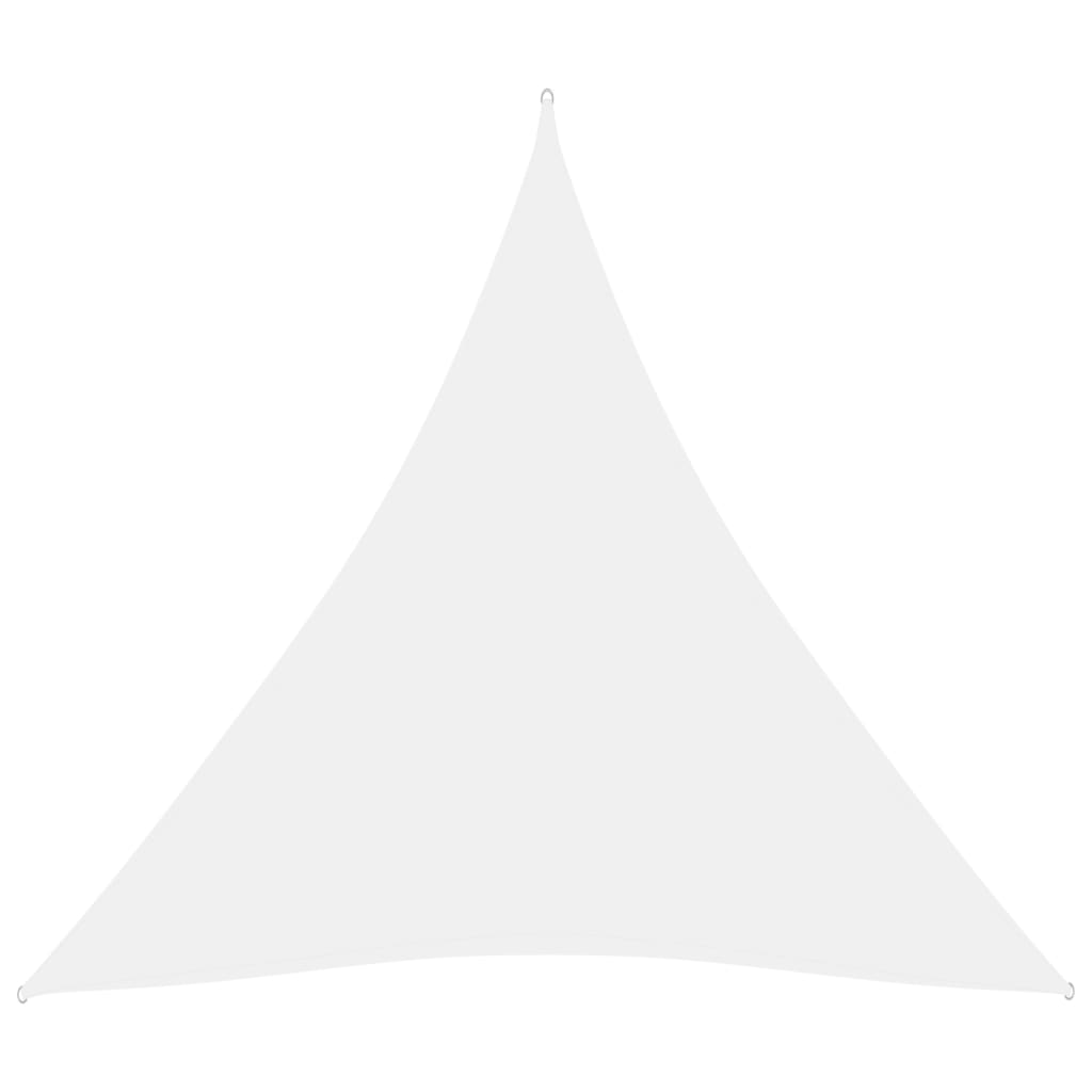 vidaXL Sunshade Sail Oxford Fabric Triangular 3.6x3.6x3.6 m White