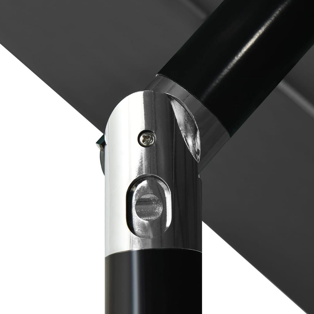 vidaXL 3-Tier Parasol with Aluminium Pole Anthracite 3.5 m