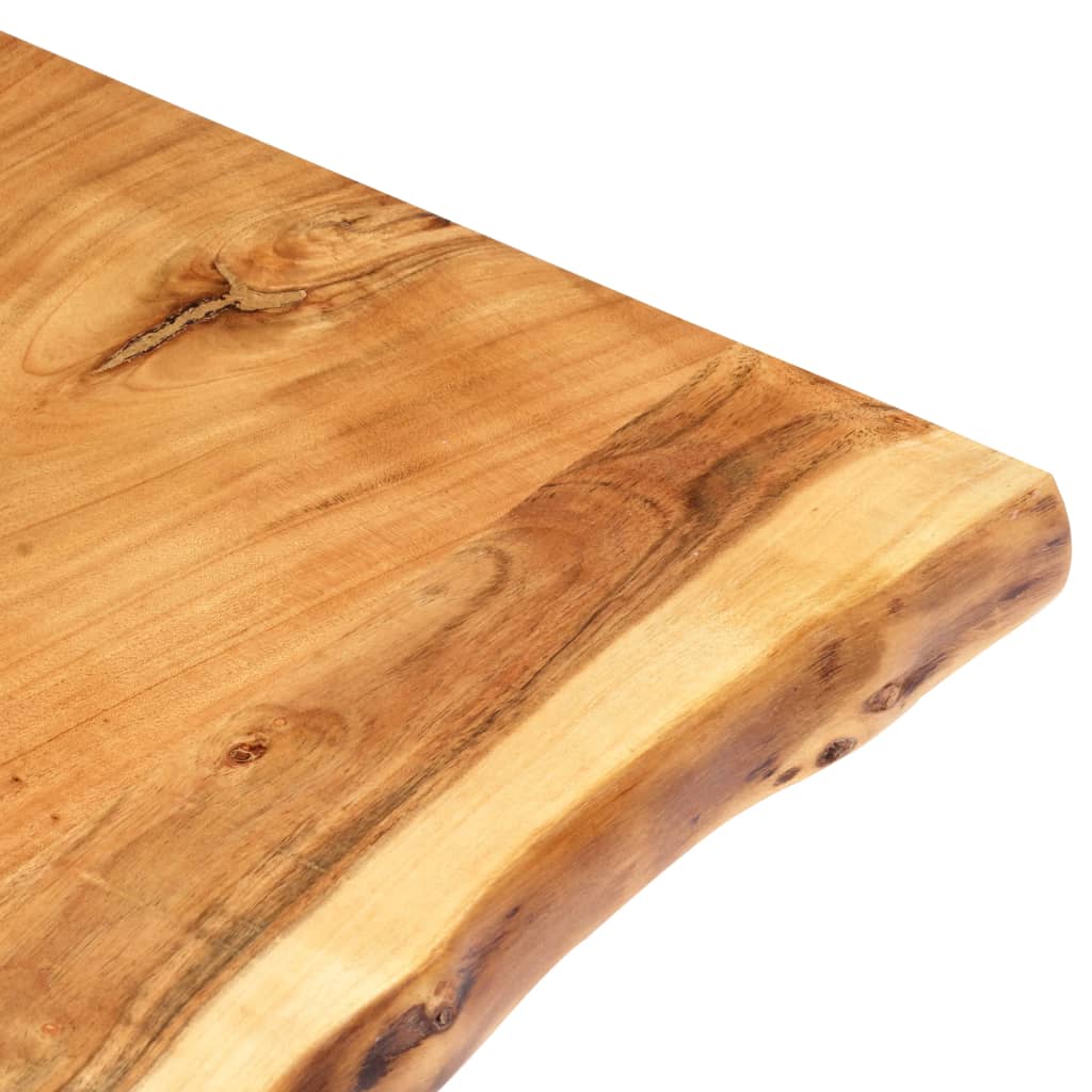 vidaXL Table Top Solid Acacia Wood 118x(50-60)x2.5 cm