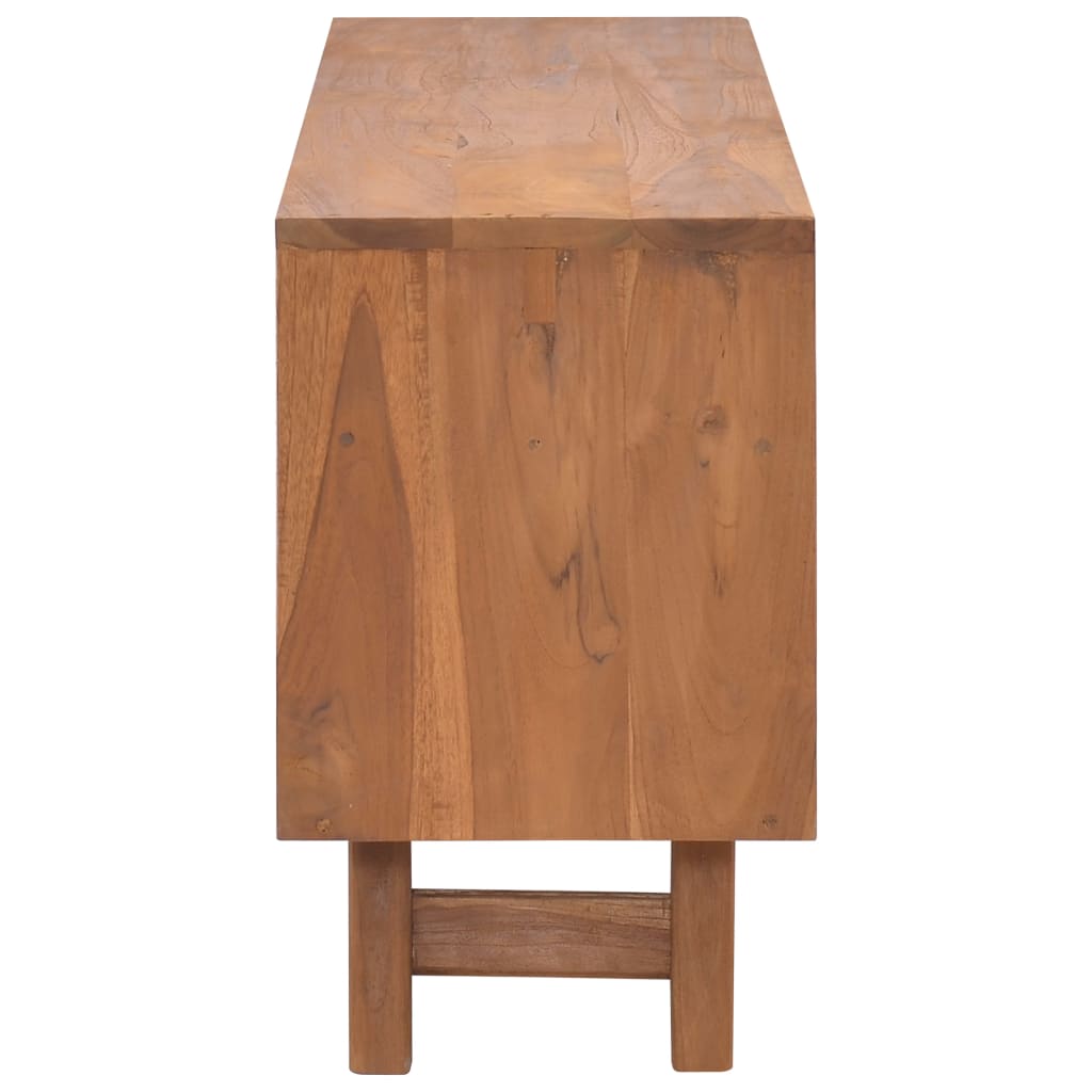vidaXL TV Cabinet 110x30x50 cm Solid Teak Wood
