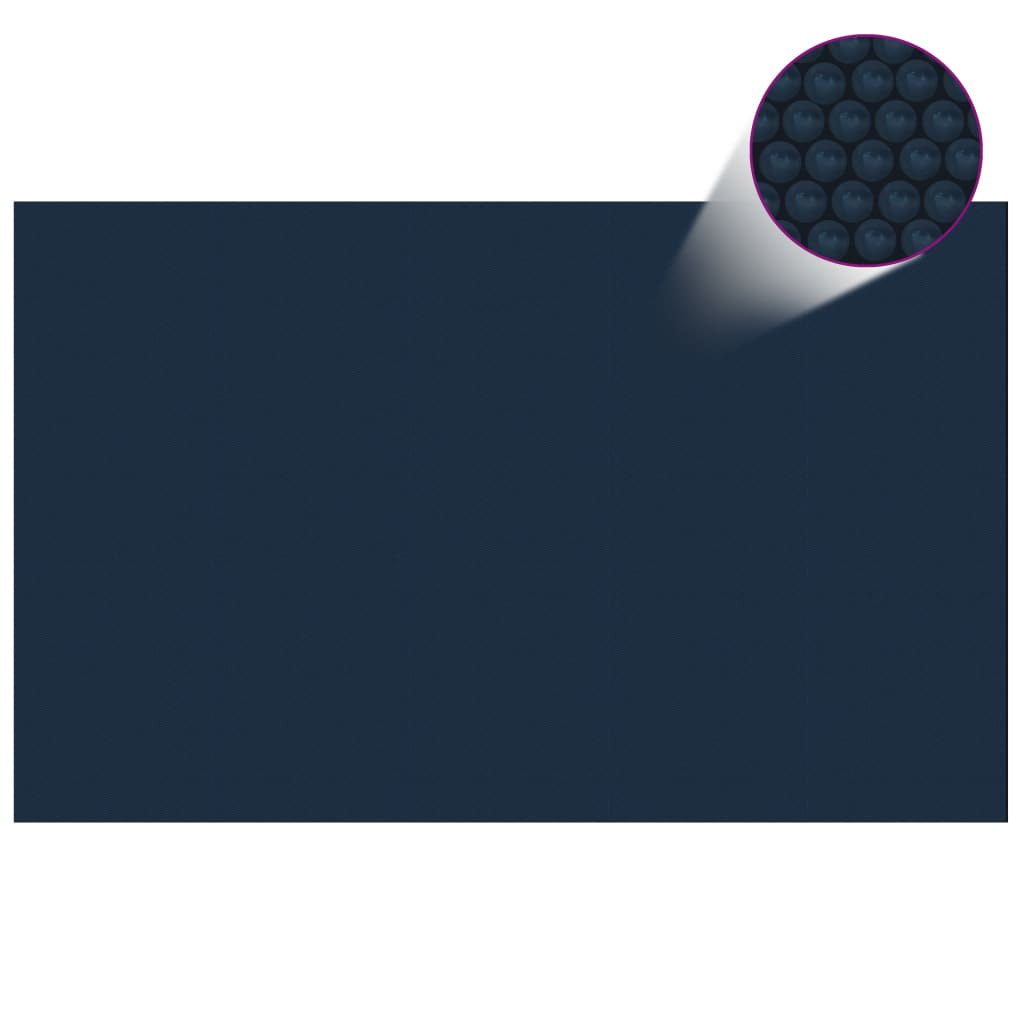 vidaXL Floating PE Solar Pool Film 800x500 cm Black and Blue