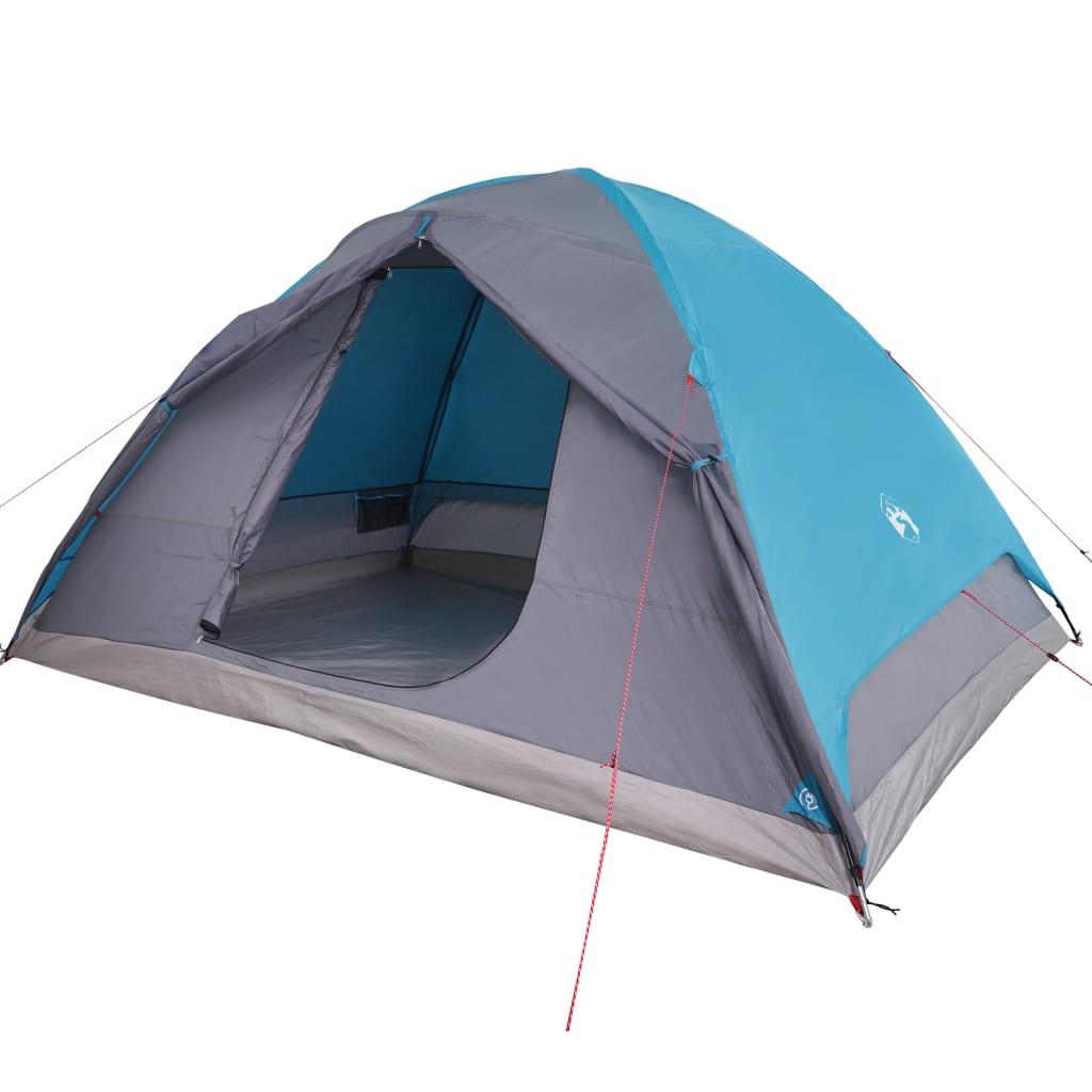 vidaXL Camping Tent Dome 6-Person Blue Waterproof