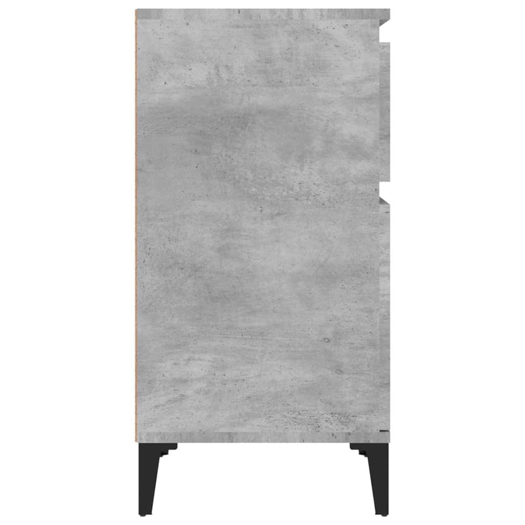 vidaXL Bedside Cabinet Concrete Grey 40x35x70 cm