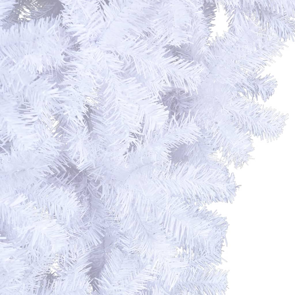 vidaXL Upside-down Artificial Christmas Tree with Stand White 150 cm