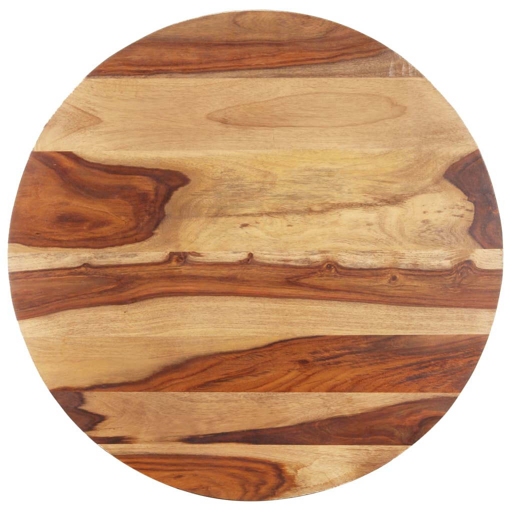 vidaXL Table Top Solid Sheesham Wood Round 15-16 mm 70 cm