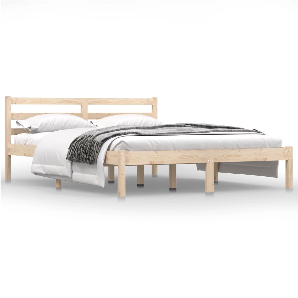 vidaXL Day Bed Solid Wood Pine 140x190 cm