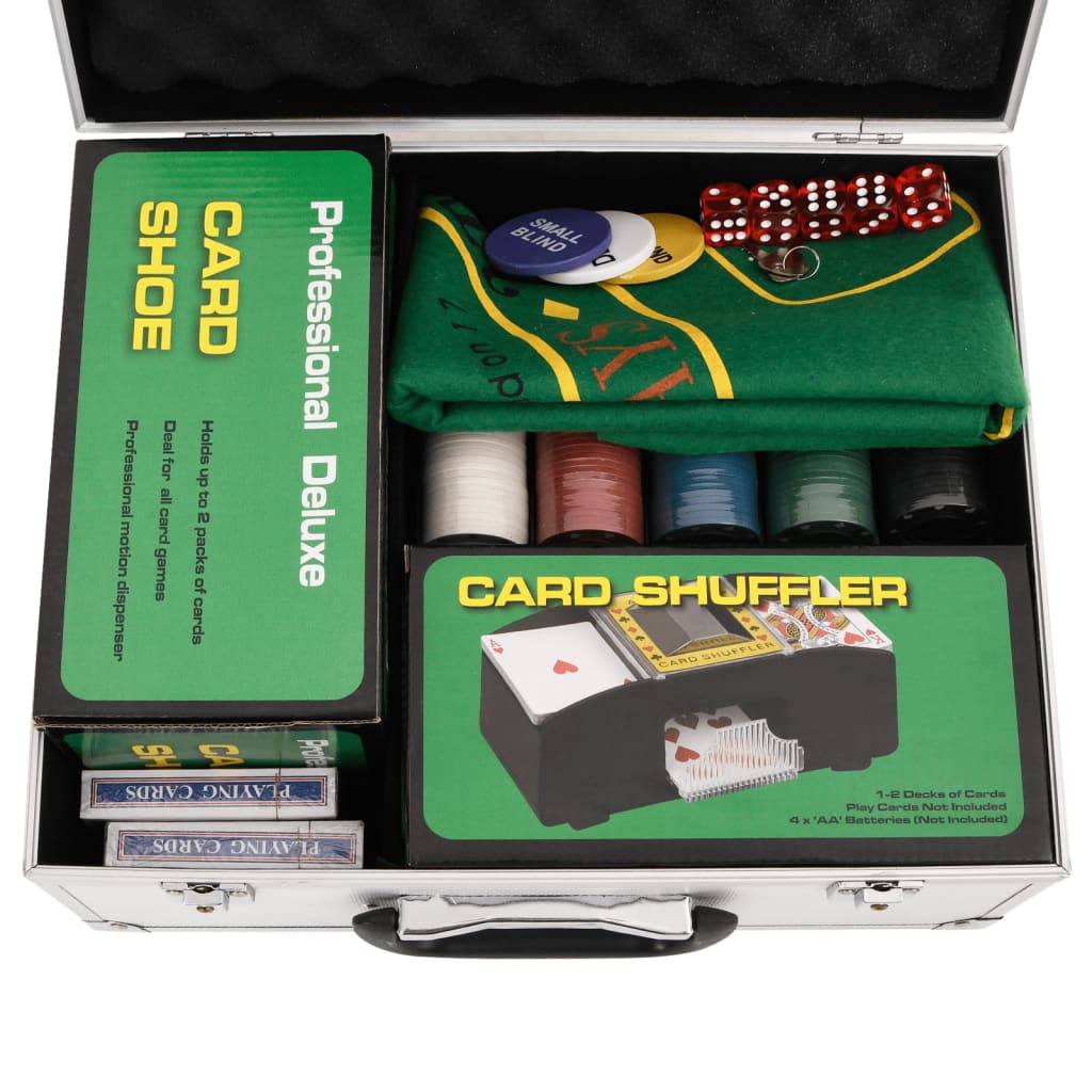 vidaXL Poker Chip Set 300 pcs 4 g