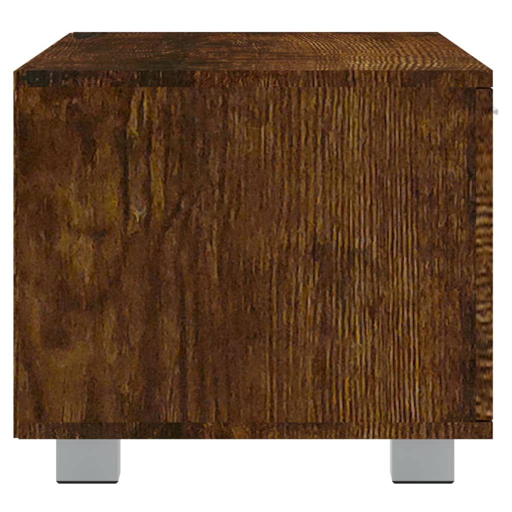 vidaXL TV Cabinet Smoked Oak 120x40.5x35 cm Engineered Wood