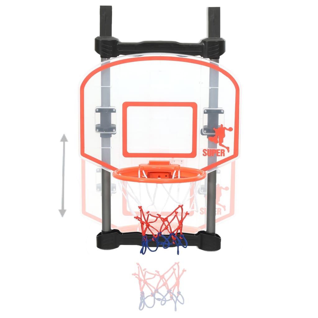 vidaXL Children Basketball Play Set for Door Adjustable