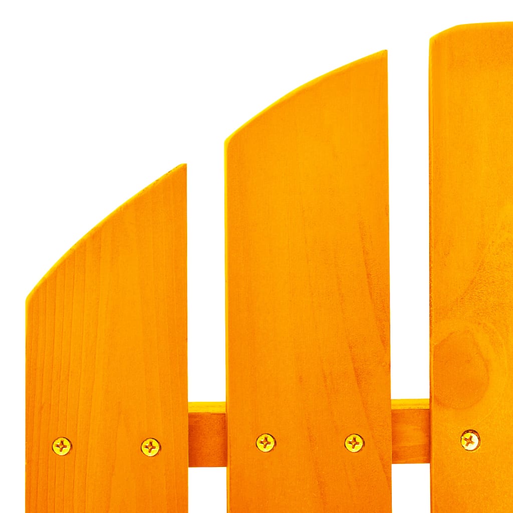 vidaXL Garden Adirondack Rocking Chair Solid Fir Wood Orange