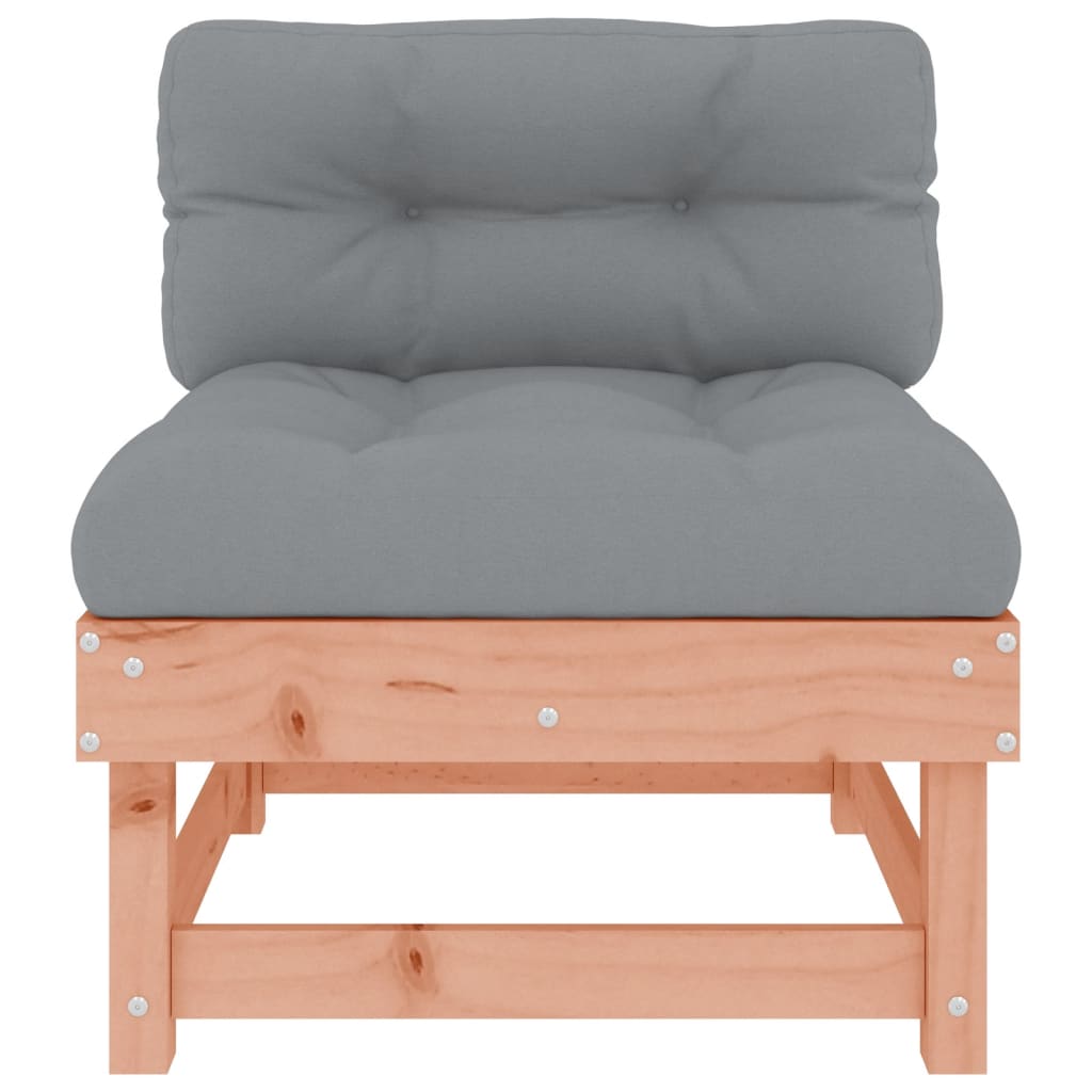 vidaXL Middle Sofa with Cushions Solid Wood Douglas