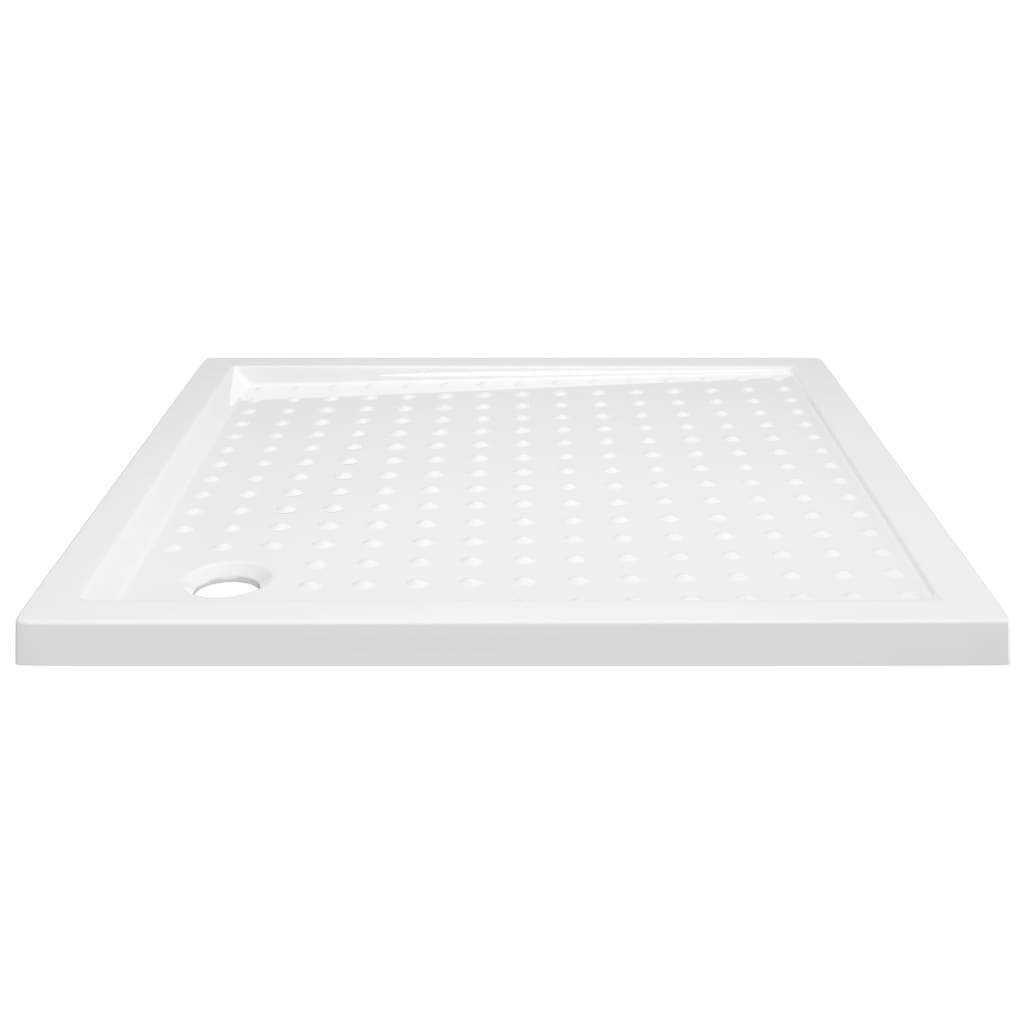 vidaXL Shower Base Tray with Dots White 90x90x4 cm ABS