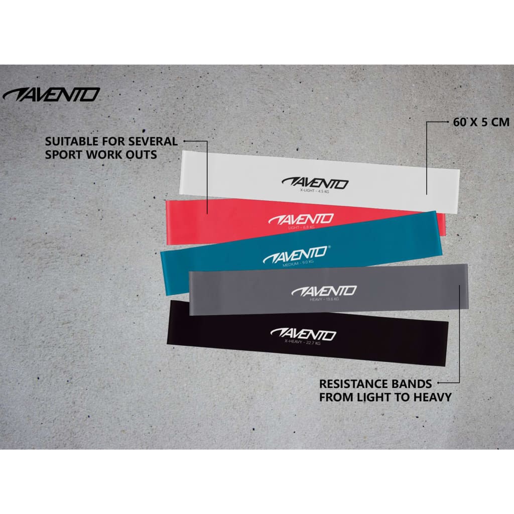 Avento Fitness Resistance Band Set