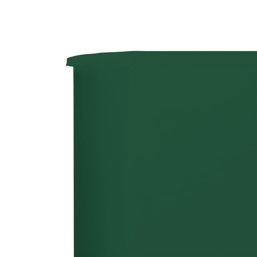 vidaXL 9-panel Wind Screen Fabric 1200x80 cm Green