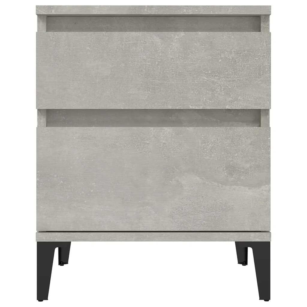 vidaXL Bedside Cabinet Concrete Grey 40x35x50 cm