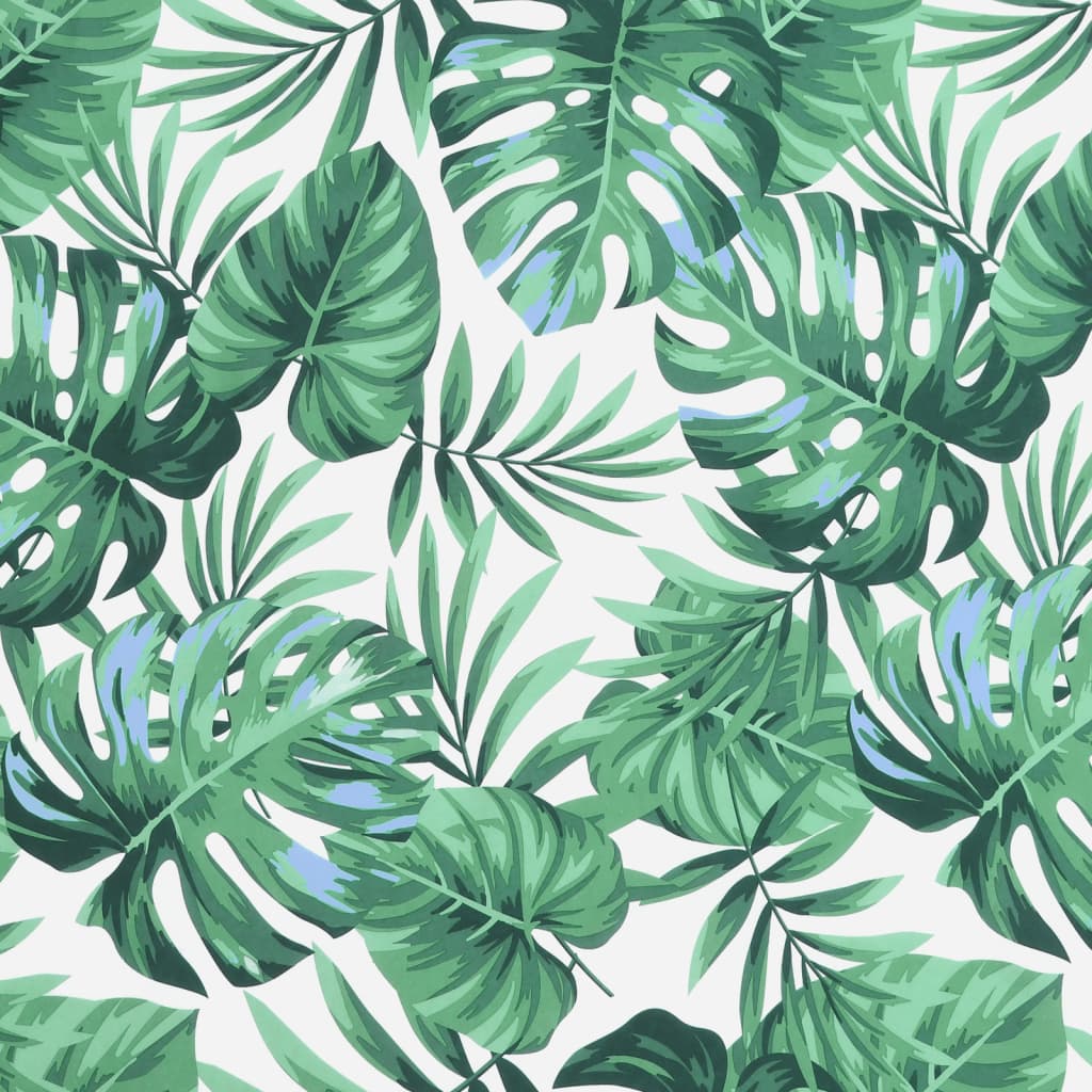 vidaXL Pallet Cushions 2 pcs Leaf Pattern Fabric