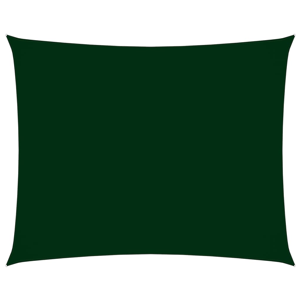 vidaXL Sunshade Sail Oxford Fabric Rectangular 2x3.5 m Dark Green
