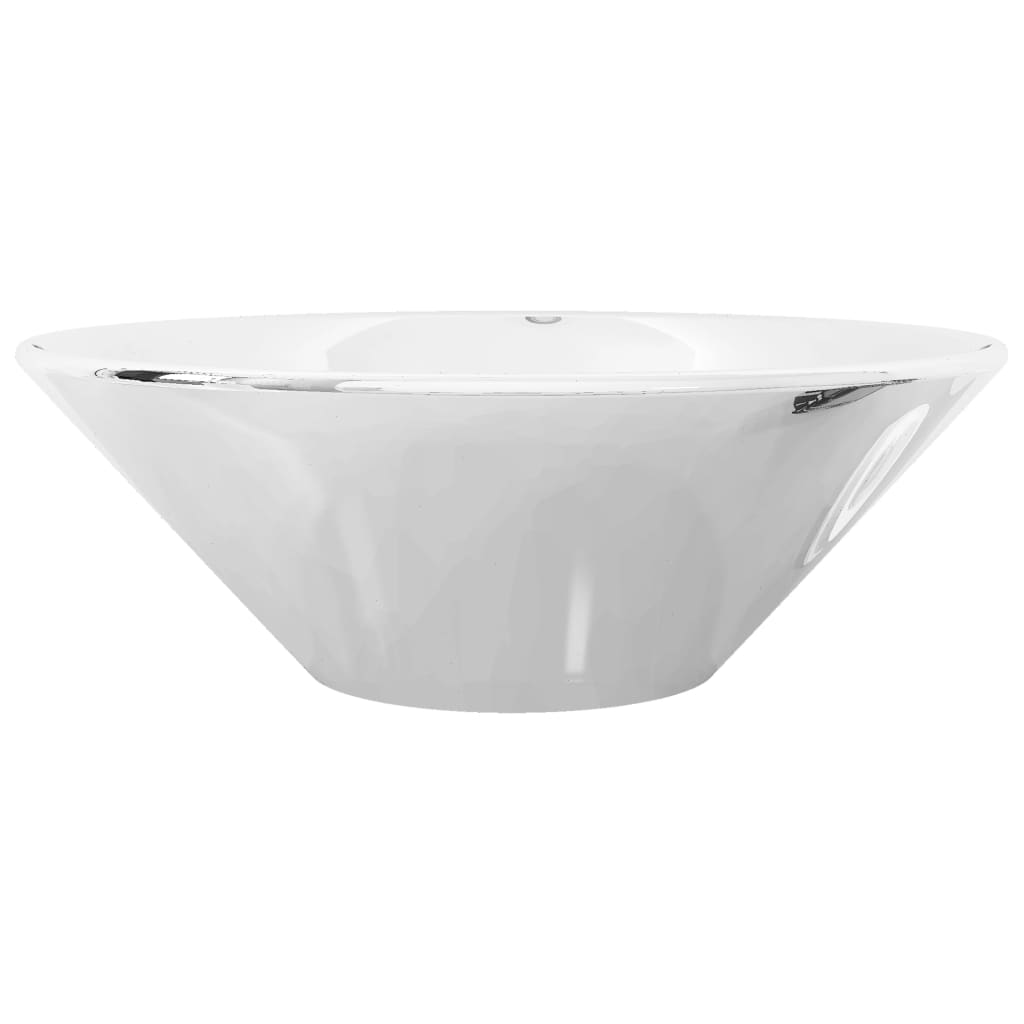 vidaXL Wash Basin 42x14 cm Ceramic Silver