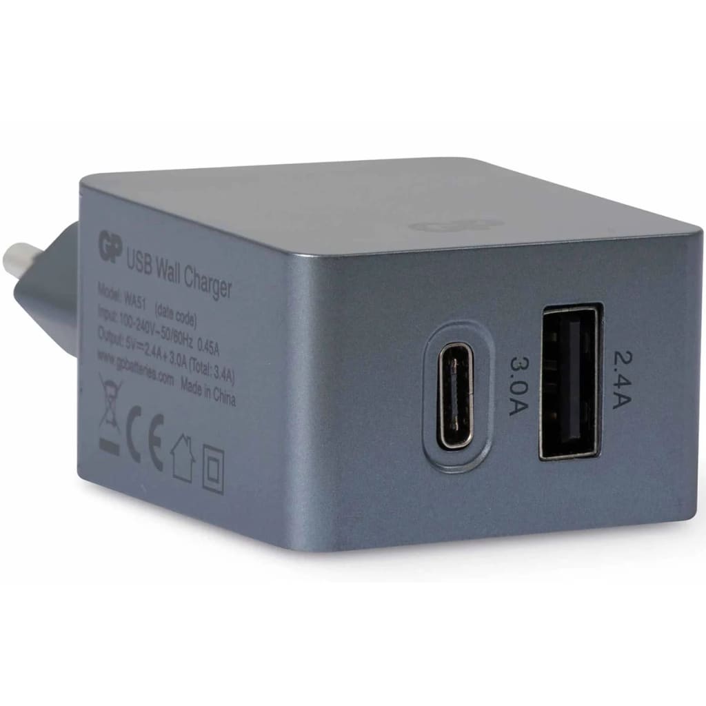 GP Two-Port USB Wall Charger WA51 2.4 A + 3 A 150GPWA51C1