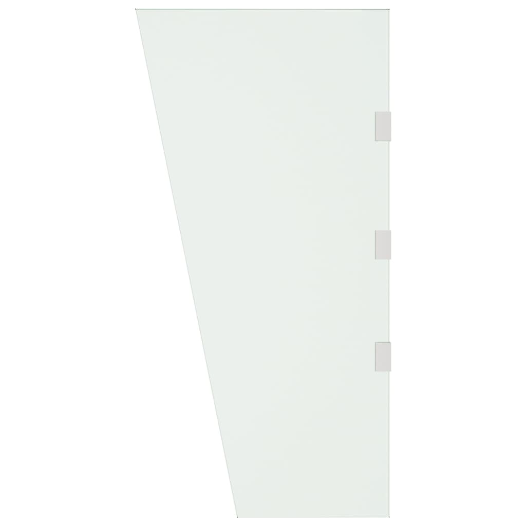 vidaXL Side Panel for Door Canopy Transparent 50x100 cm Tempered Glass