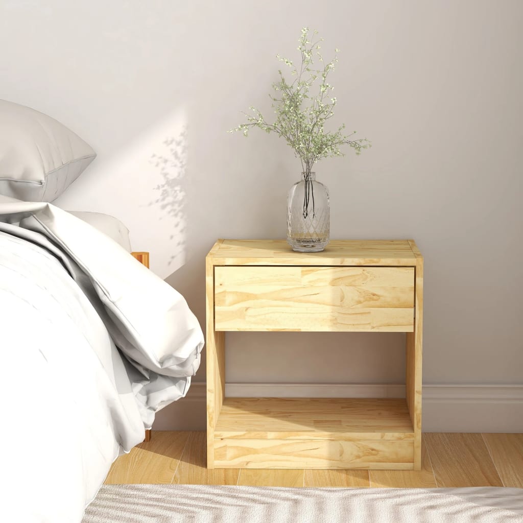 vidaXL Bedside Cabinet 40x31x40 cm Solid Pinewood