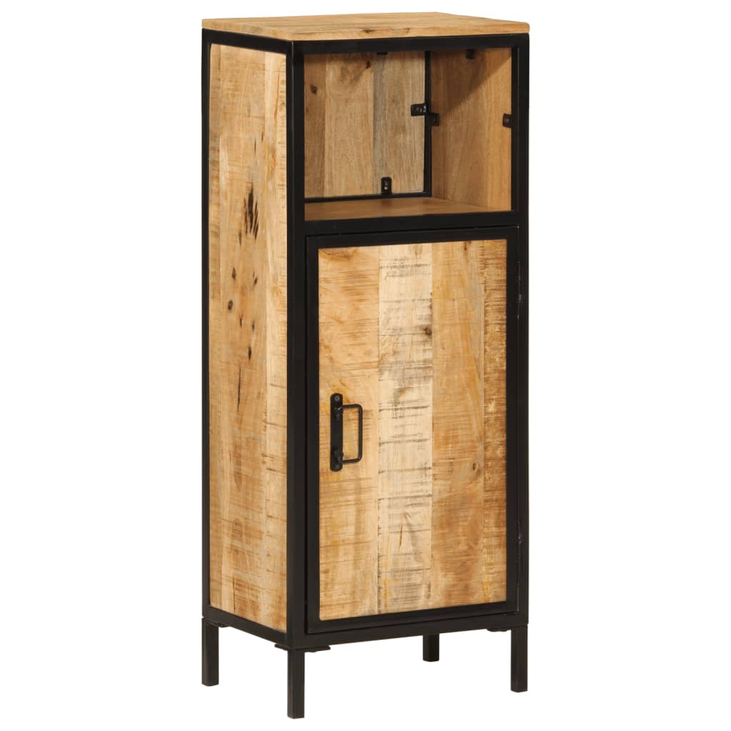 vidaXL Bathroom Cabinet 40x27x90 cm Solid Wood Mango and Iron