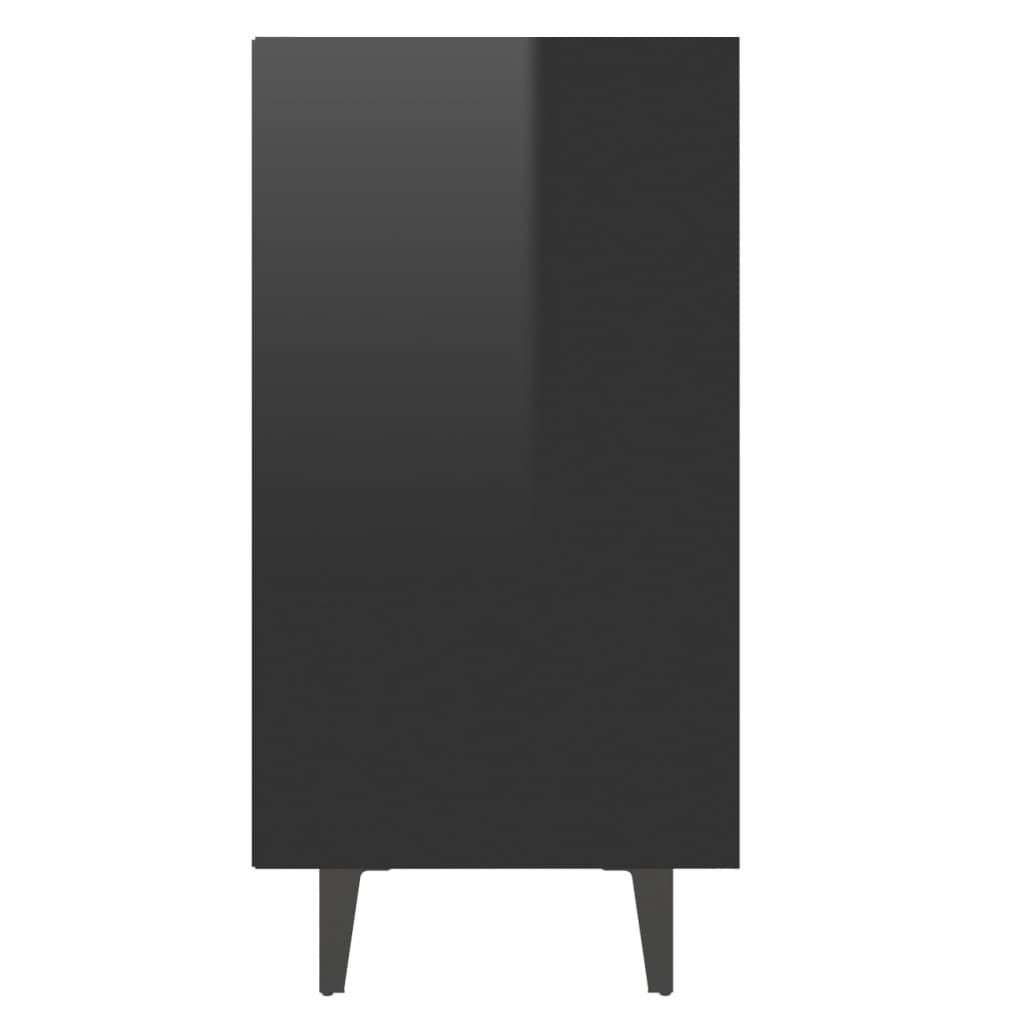 vidaXL Sideboard High Gloss Black 103.5x35x70 cm Engineered Wood