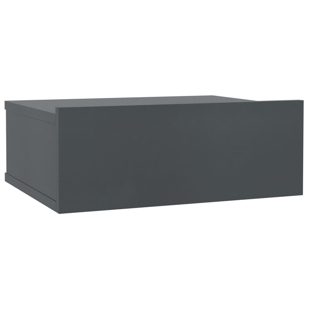 vidaXL Floating Nightstand Grey 40x30x15 cm Engineered Wood vidaXL.ie