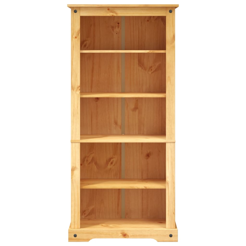 vidaXL 5-Tier Bookcase Mexican Pine Corona Range 81x40x170 cm