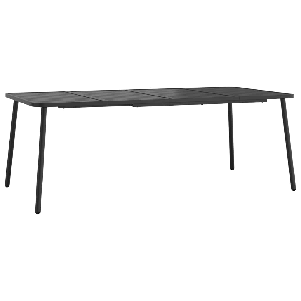 vidaXL Garden Table Anthracite 200x100x71 cm Steel