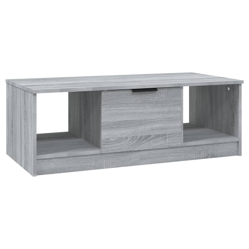 vidaXL Coffee Table Grey Sonoma 102x50x36 cm Engineered Wood