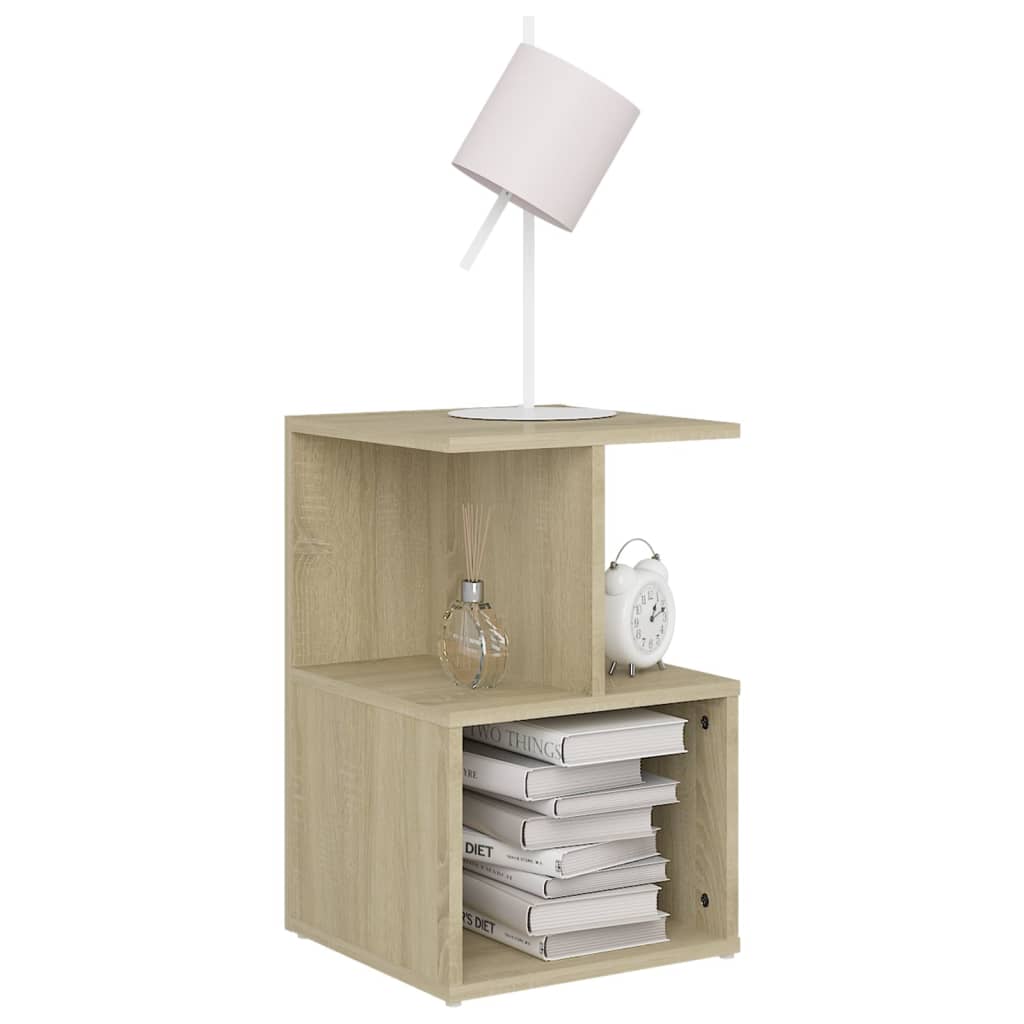 vidaXL Bedside Cabinet Sonoma Oak 35x35x55 cm Engineered Wood
