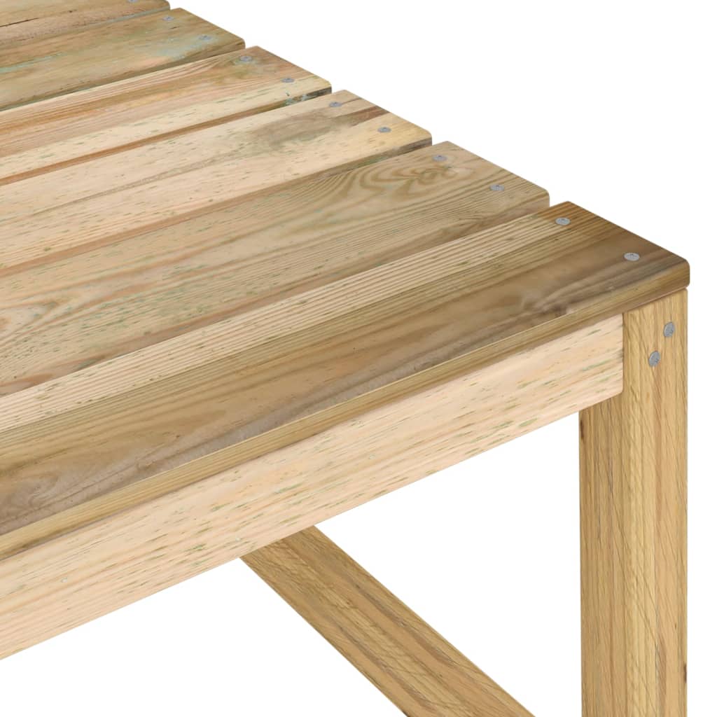 vidaXL Garden Pallet Table 60x60x36.5 cm Green Impregnated Pinewood