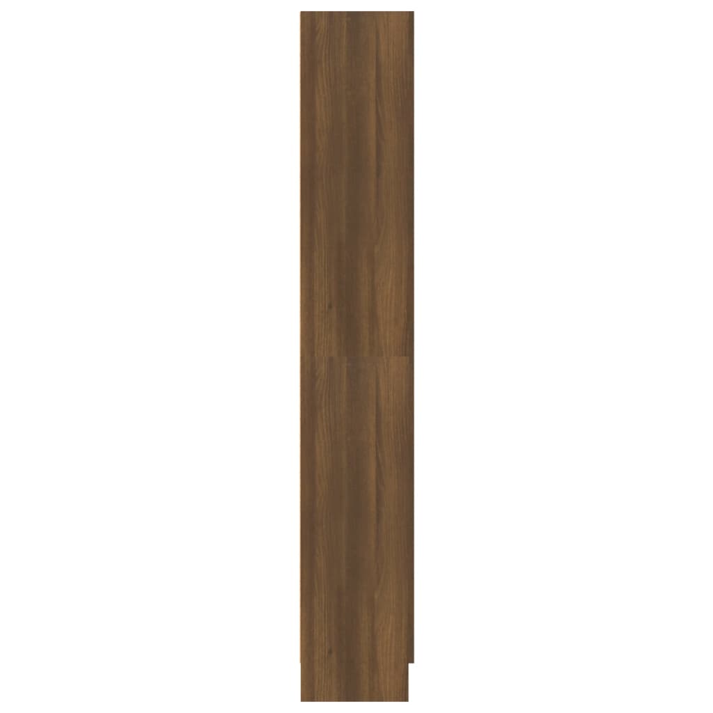 vidaXL Book Cabinet Brown Oak 82.5x30.5x185.5 cm Engineered Wood