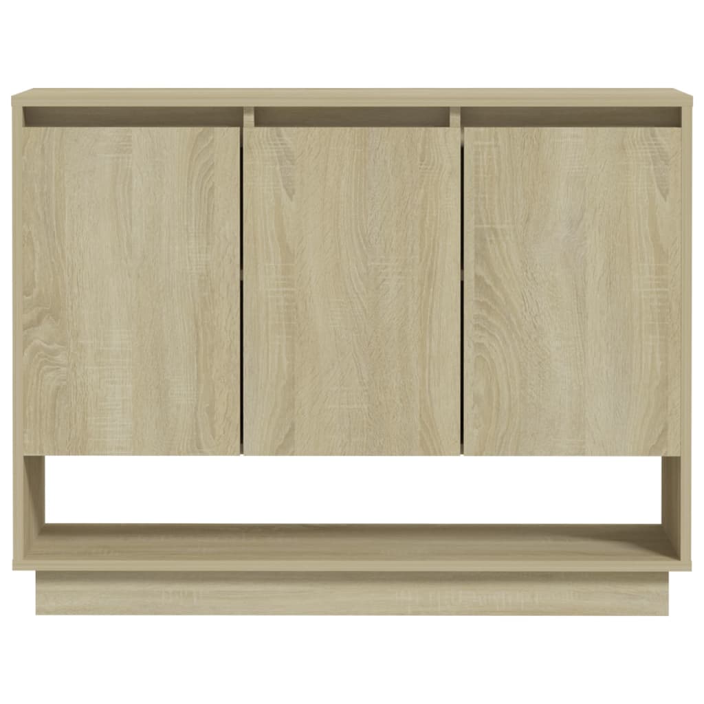 vidaXL Sideboard Sonoma Oak 97x31x75 cm Engineered Wood