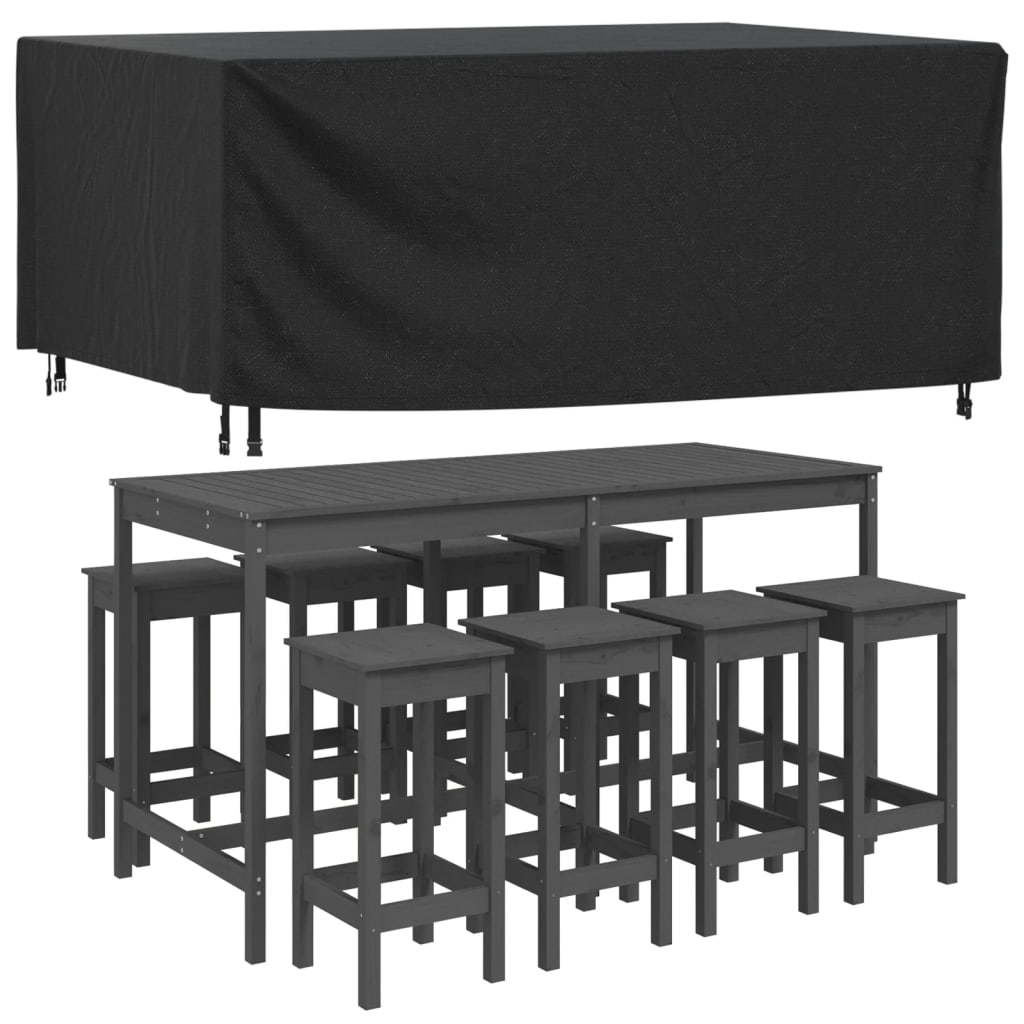 vidaXL Garden Furniture Cover Black 225x143x90 cm Waterproof 420D