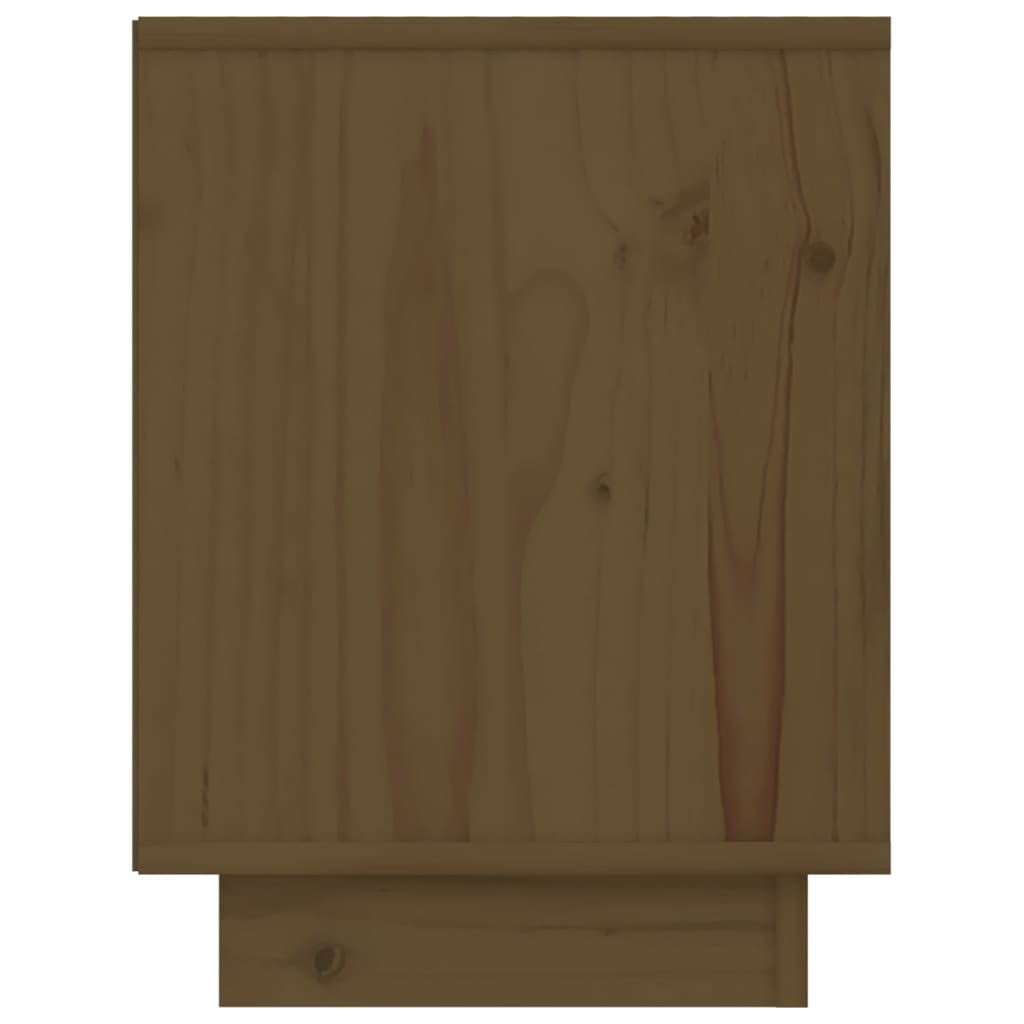 vidaXL Bedside Cabinet Honey Brown 40x30x40 cm Solid Wood Pine